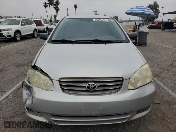 2004 Toyota Corolla CE with VIN 1NXBR32E54Z202173, listed as a Copart auction lot 55756845 with 166,700 mi miles and Salvage Title. Bid and sale history available at DreamBid. Image 5.
