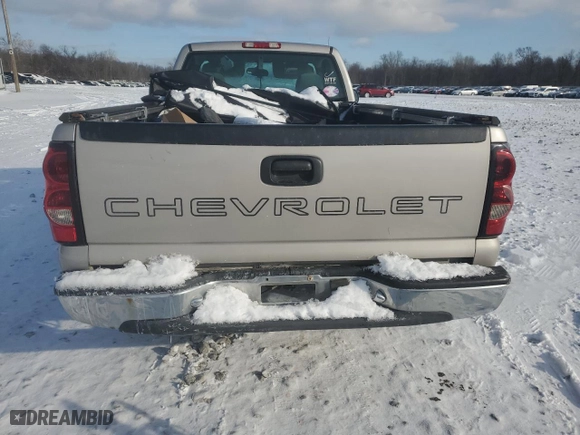 2005 Chevrolet Silverado 1500 Work Truck with VIN 1GCEC14X35Z319745, listed as a Copart auction lot 45786035 with 125,062 mi miles and Salvage Title. Bid and sale history available at carsss.com. Image 6.