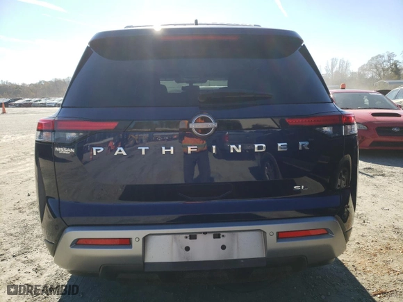 2022 Nissan Pathfinder SL with VIN 5N1DR3CA5NC253653, listed as a Copart auction lot 80427194 with 43,569 mi miles and Salvage Title. Bid and sale history available at carsss.com. Image 6.