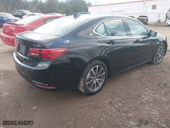 2015 Acura TLX V6 Tech with VIN 19UUB2F55FA010487, listed as a IAAI auction lot 41524969 with 157,888 mi miles. Bid and sale history available at carsss.com. Image 4.
