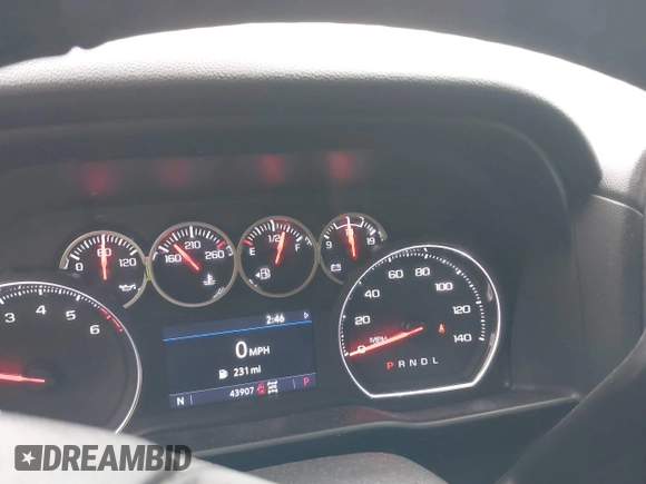 2020 Chevrolet Silverado 1500 LT Trail Boss with VIN 3GCPYFED3LG164882, listed as a IAAI auction lot 41330410 with 43,907 mi miles. Bid and sale history available at carsss.com. Image 7.