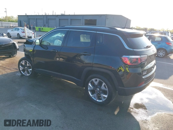 2019 Jeep Compass Limited with VIN 3C4NJDCB7KT622852, listed as a IAAI auction lot 42200945 with 53,746 mi miles and . Bid and sale history available at DreamBid. Image 3.