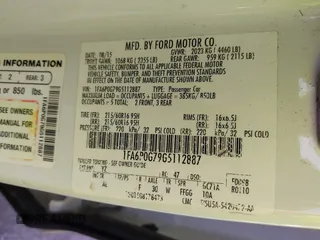 2016 Ford Fusion S with VIN 1FA6P0G79G5112887, listed as a IAAI auction lot 41522790 with 164,747 mi miles. Bid and sale history available at carsss.com. Image 9.