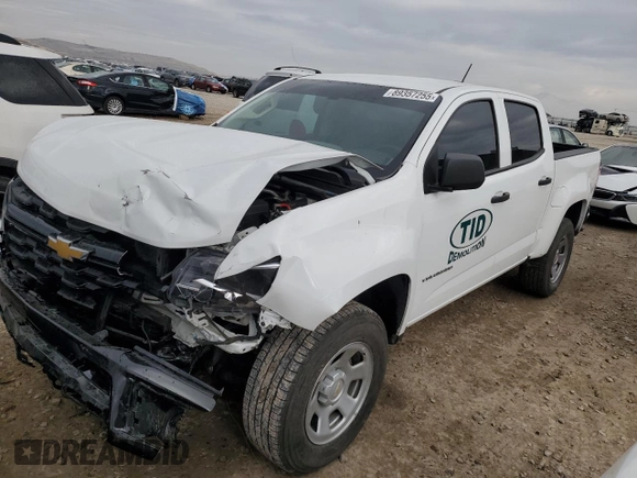 2022 Chevrolet Colorado 2WD LT with VIN 1GCGSCEN4N1323760, listed as a Copart auction lot 89357255 with 36,224 mi miles and Salvage title. Bid and sale history available at DreamBid. Image 1.