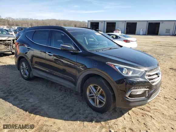 2018 Hyundai Santa Fe Sport 2.4L with VIN 5NMZU3LB4JH062402, listed as a Copart auction lot 46577275 with 121,293 mi miles and Salvage Title. Bid and sale history available at carsss.com. Image 4.