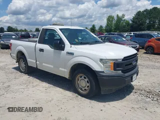 2018 Ford F-150 XL with VIN 1FTMF1CB6JFD18318, listed as a IAAI auction lot 42637066 with 167,834 mi miles and . Bid and sale history available at DreamBid. Image 1.