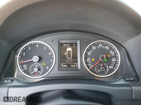 2017 Volkswagen Tiguan S with VIN WVGBV7AX6HK046412, listed as a Copart auction lot 57404245 with 75,881 mi miles and Salvage title. Bid and sale history available at DreamBid. Image 9.