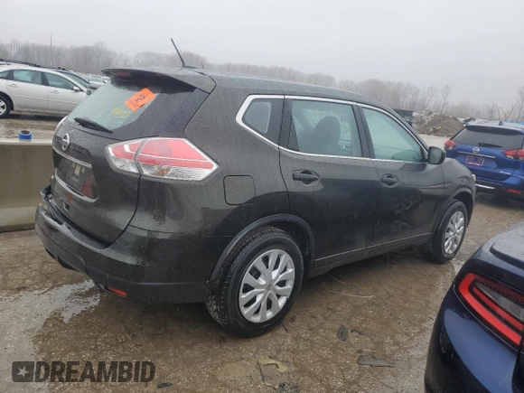 2016 Nissan Rogue S with VIN JN8AT2MT6GW009695, listed as a Copart auction lot 42980645 with 173,721 mi miles and Salvage Title. Bid and sale history available at carsss.com. Image 3.