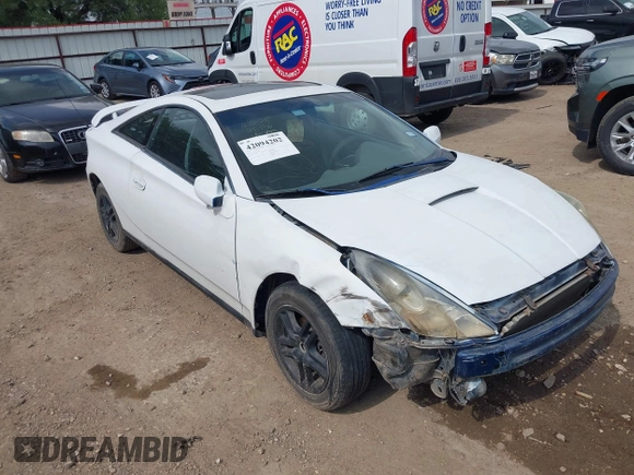 2000 Toyota Celica GT with VIN JTDDR32TXY0036306, listed as a IAAI auction lot 42094202 with 180,642 mi miles and . Bid and sale history available at DreamBid. Image 1.