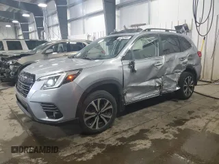 2023 Subaru Forester Limited with VIN JF2SKAPC3PH404609, listed as a Copart auction lot 59762965 with 26,242 mi miles and Salvage title. Bid and sale history available at DreamBid. Image 1.