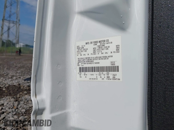 2014 Ford F-150 XL с VIN 1FTMF1EM5EFC18599, выставлен на аукционе IAAI как лот 42438040 с пробегом 193 033 миль миль и . История ставок и продаж доступна на DreamBid. Изображение 9.