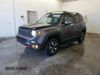 2019 Jeep Renegade Trailhawk z VIN ZACNJBC15KPJ98541, wystawiony jako Copart lot #46885945 z przebiegiem 78 416 mil mil oraz Szkoda całkowita • Salvage title. Historia ofert i sprzedaży dostępna na DreamBid. Obrazek 1.