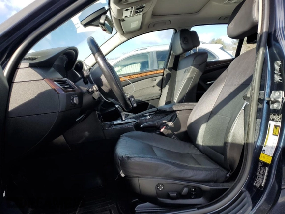 2010 BMW 5 Series 528i xDrive with VIN WBANV1C53AC445141, listed as a Copart auction lot 45191155 with 132,443 mi miles and Salvage Title. Bid and sale history available at carsss.com. Image 7.