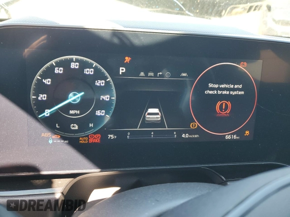 2024 Kia Niro Wind with VIN KNDCR3L13R5113823, listed as a Copart auction lot 70517404 with 6,616 mi miles and Clean Title. Bid and sale history available at DreamBid. Image 9.