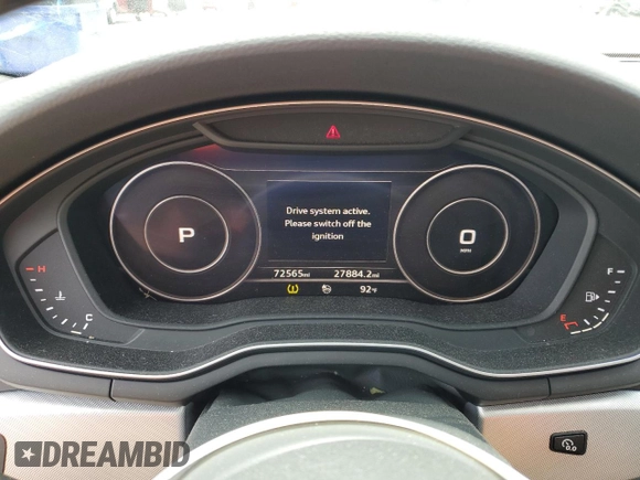 2018 Audi A4 Premium Plus z VIN WAUENAF44JA089944, wystawiony jako Copart lot #57186955 z przebiegiem 72 565 mil mil oraz Szkoda całkowita • Salvage title. Historia ofert i sprzedaży dostępna na DreamBid. Obrazek 9.
