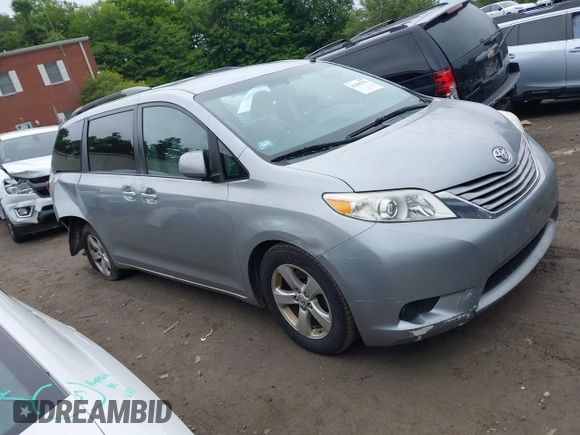 2015 Toyota Sienna LE AAS with VIN 5TDKK3DC0FS588089, listed as a IAAI auction lot 42501791 with 190,322 mi miles and . Bid and sale history available at DreamBid. Image 1.