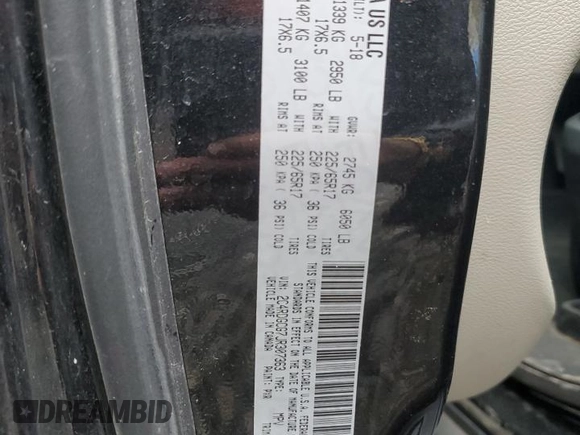 2018 Dodge Grand Caravan SXT with VIN 2C4RDGCG7JR307363, listed as a Copart auction lot 51110115 with 124,812 mi miles and Salvage Title. Bid and sale history available at DreamBid. Image 13.