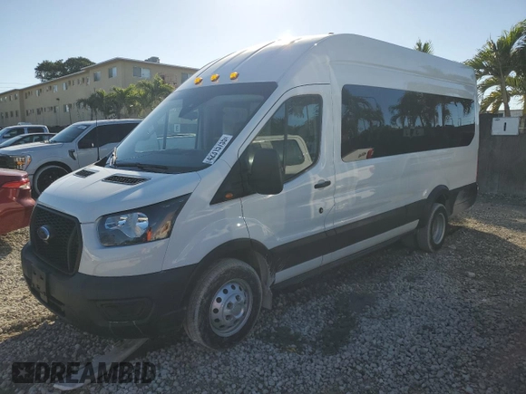 2021 Ford Transit with VIN 1FDVU4X81MKA23662, listed as a Copart auction lot 42315755 with 49,741 mi miles and Clean Title. Bid and sale history available at DreamBid. Image 1.