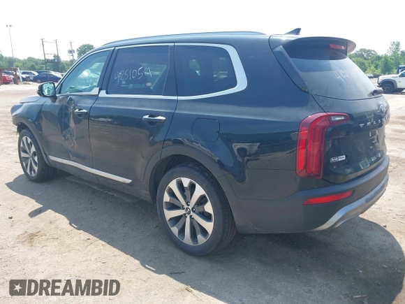 2021 Kia Telluride S with VIN 5XYP64HC9MG177780, listed as a IAAI auction lot 42510581 with 55,900 mi miles and . Bid and sale history available at DreamBid. Image 3.