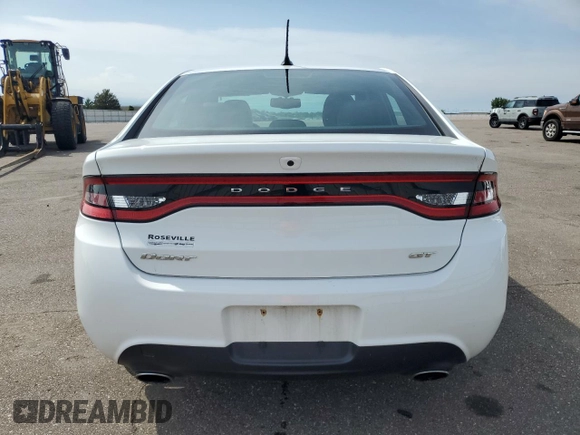 2015 Dodge Dart GT with VIN 1C3CDFEB8FD277452, listed as a Copart auction lot 61054415 with 40,714 mi miles and Salvage title. Bid and sale history available at DreamBid. Image 6.