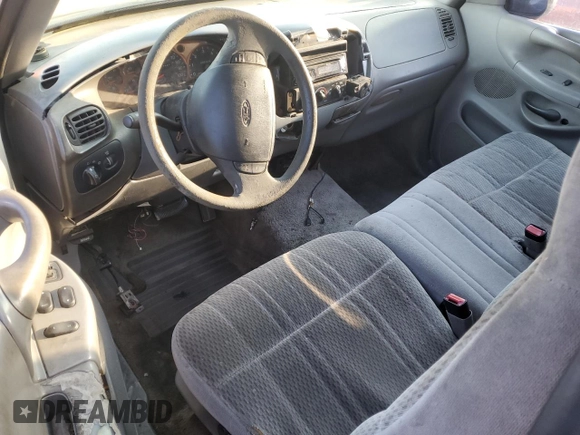 1997 Ford F-150 XL with VIN 1FTDX07W3VKA44125, listed as a Copart auction lot 48158735 with 227,460 mi miles and Salvage title. Bid and sale history available at DreamBid. Image 8.