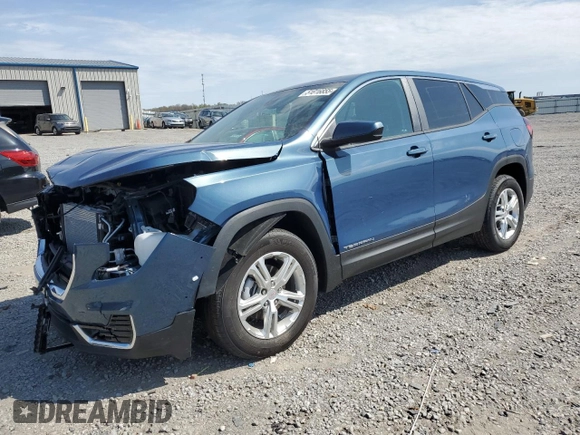 2024 GMC Terrain SLE with VIN 3GKALMEG7RL251885, listed as a Copart auction lot 51816855 with 1,393 mi miles and Salvage Title. Bid and sale history available at carsss.com. Image 1.