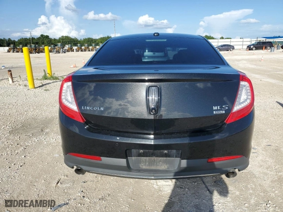 2014 Lincoln MKS with VIN 1LNHL9EK6EG604428, listed as a Copart auction lot 59758884 with 122,833 mi miles and Salvage Title. Bid and sale history available at carsss.com. Image 6.