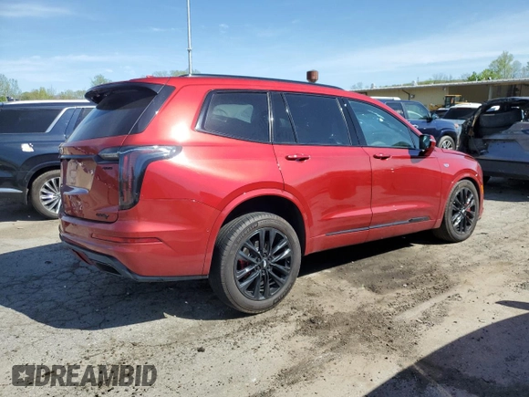 2024 Cadillac XT6 AWD Sport with VIN 1GYKPHRS4RZ715079, listed as a Copart auction lot 55297235 with 18,283 mi miles and Salvage title. Bid and sale history available at DreamBid. Image 3.