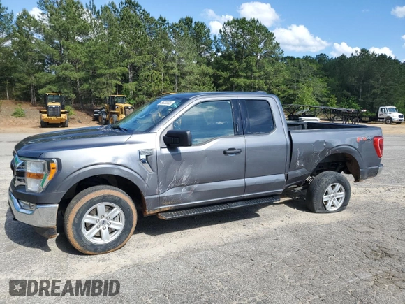 2022 Ford F-150 XL with VIN 1FTFX1E58NFB61927, listed as a Copart auction lot 55233035 with 66,591 mi miles and Salvage title. Bid and sale history available at DreamBid. Image 1.