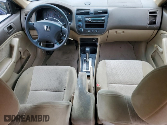 2004 Honda Civic VP with VIN 1HGES16324L013409, listed as a Copart auction lot 52489825 with 247,062 mi miles and Salvage Title. Bid and sale history available at DreamBid. Image 8.