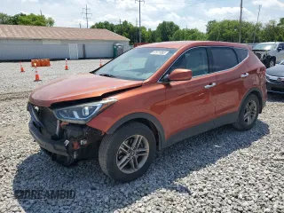 2017 Hyundai Santa Fe 2.4L z VIN 5XYZTDLB1HG477304, wystawiony jako Copart lot #57671065 z przebiegiem 110 322 mil mil oraz Szkoda całkowita • Salvage title. Historia ofert i sprzedaży dostępna na DreamBid. Obrazek 1.