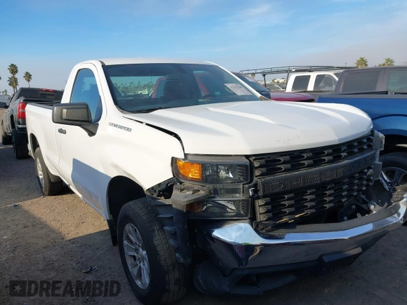 2020 Chevrolet Silverado 1500 Work Truck with VIN 3GCNWAEF2LG263811, listed as a IAAI auction lot 41201584 with 40,165 mi miles and . Bid and sale history available at DreamBid. Image 1.