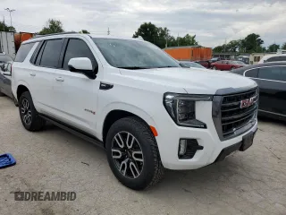 2023 GMC Yukon AT4 with VIN 1GKS2CKL3PR344069, listed as a Copart auction lot 55419254 with 15,102 mi miles and Salvage Title. Bid and sale history available at carsss.com. Image 4.