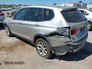 2013 BMW X3 xDrive28i with VIN 5UXWX9C53D0A31087, listed as a IAAI auction lot 41850886 with 142,156 mi miles. Bid and sale history available at carsss.com. Image 3.