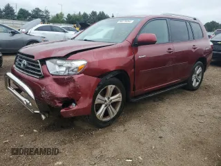 2009 Toyota Highlander Sport z VIN JTEES43A692116005, wystawiony jako Copart lot #66279264 z przebiegiem 129 139 mil mil oraz Szkoda całkowita • Salvage title. Historia ofert i sprzedaży dostępna na DreamBid. Obrazek 1.