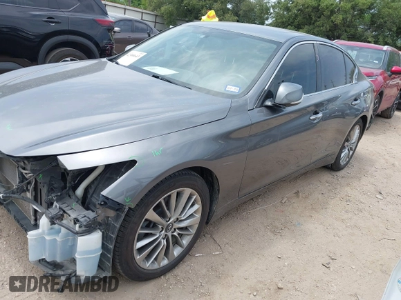 2018 Infiniti Q50 Luxe with VIN JN1EV7AP4JM591913, listed as a IAAI auction lot 42300643 with 85,183 mi miles and . Bid and sale history available at DreamBid. Image 18.
