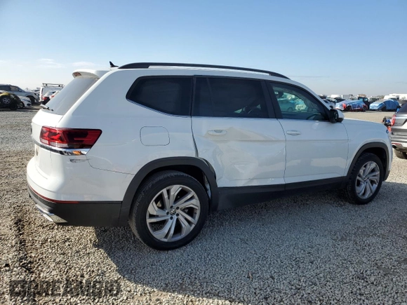 2022 Volkswagen Atlas SE with VIN 1V2JR2CA6NC558188, listed as a Copart auction lot 44167285 with 29,581 mi miles and Salvage title. Bid and sale history available at DreamBid. Image 3.