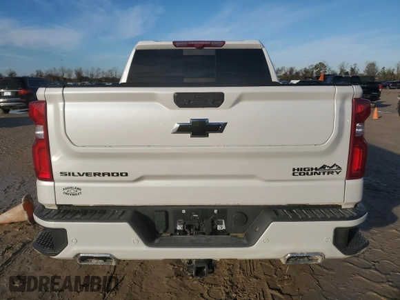 2024 Chevrolet Silverado 1500 High Country with VIN 3GCUDJED2RG458218, listed as a Copart auction lot 88044295 with Not Provided miles and Salvage Title. Bid and sale history available at DreamBid. Image 6.