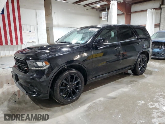 2018 Dodge Durango GT with VIN 1C4RDJDG5JC497197, listed as a Copart auction lot 54826695 with 67,262 mi miles and Salvage Title. Bid and sale history available at DreamBid. Image 1.