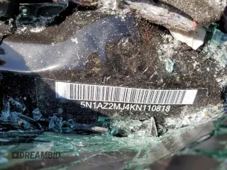 2019 Nissan Murano Platinum z VIN 5N1AZ2MJ4KN110818, wystawiony jako Copart lot #51916645 z przebiegiem Nie podano mil oraz Nie do naprawy • Non repairable. Historia ofert i sprzedaży dostępna na DreamBid. Obrazek 13.