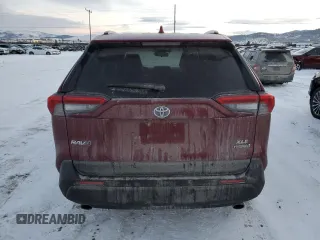2019 Toyota RAV4 Hybrid XLE with VIN JTMRWRFV2KD035406, listed as a Copart auction lot 42767265 with 55,710 mi miles and Salvage Title. Bid and sale history available at carsss.com. Image 6.