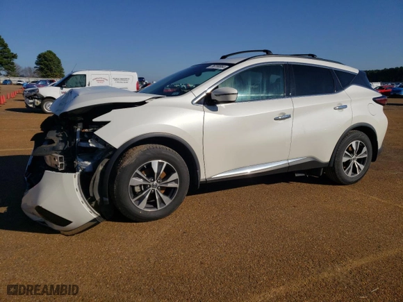 2019 Nissan Murano SV with VIN 5N1AZ2MJ8KN127296, listed as a Copart auction lot 86758884 with 143,425 mi miles and Salvage Title. Bid and sale history available at carsss.com. Image 1.