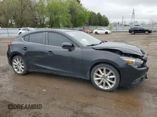 2017 Mazda 3 Grand Touring z VIN JM1BN1M33H1119719, wystawiony jako Copart lot #55728905 z przebiegiem 217 372 mil mil oraz Szkoda całkowita • Salvage title. Historia ofert i sprzedaży dostępna na DreamBid. Obrazek 4.