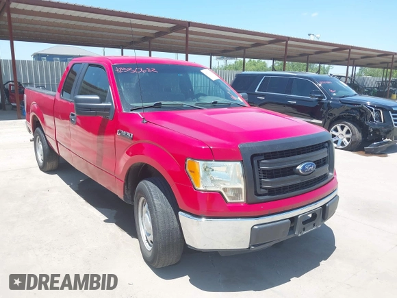 2013 Ford F-150 XL with VIN 1FTEX1CMXDKE24513, listed as a IAAI auction lot 42530682 with 215,018 mi miles and . Bid and sale history available at DreamBid. Image 1.