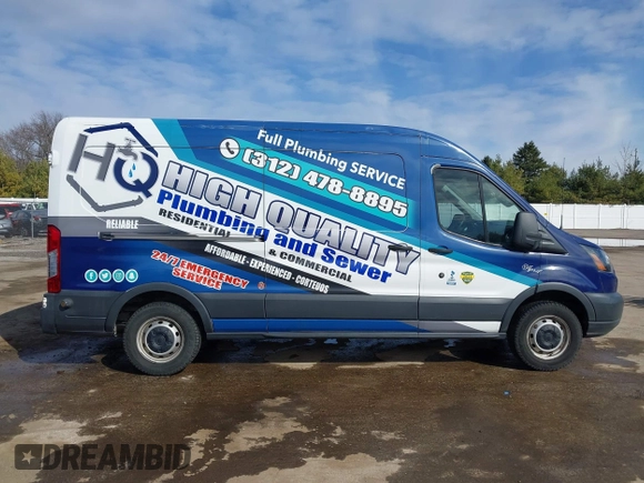 2017 Ford Transit with VIN 1FTYR2CM1HKB20585, listed as a IAAI auction lot 41769400 with Not Provided miles. Bid and sale history available at carsss.com. Image 14.