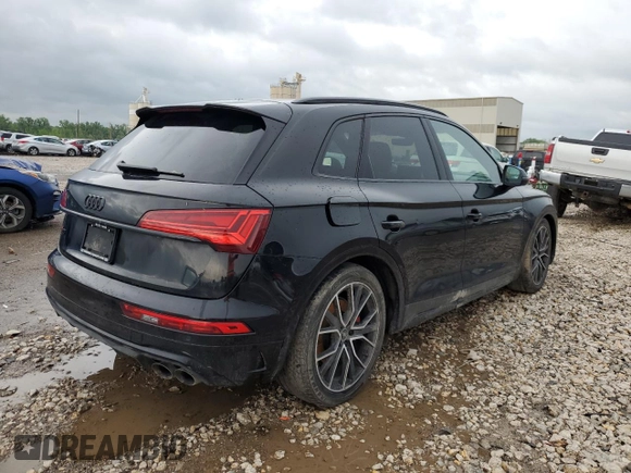 2023 Audi SQ5 Premium Plus with VIN WA1B4AFY7P2146601, listed as a Copart auction lot 46319784 with 8,273 mi miles and Salvage title. Bid and sale history available at DreamBid. Image 3.