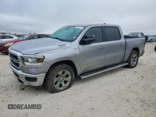 2019 Ram 1500 Big Horn/Lone Star with VIN 1C6SRFFT6KN518419, listed as a Copart auction lot 46429725 with 110,272 mi miles and Salvage Title. Bid and sale history available at carsss.com. Image 1.
