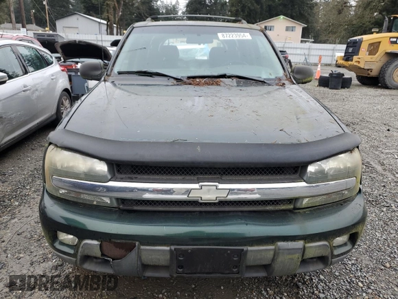 2003 Chevrolet TrailBlazer LTZ with VIN 1GNDT13S332336835, listed as a Copart auction lot 87223954 with 154,435 mi miles and Salvage Title. Bid and sale history available at DreamBid. Image 5.