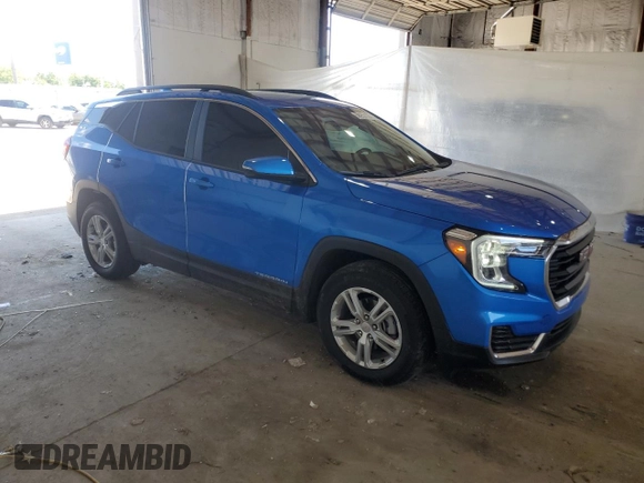 2024 GMC Terrain SLE with VIN 3GKALMEG0RL130101, listed as a Copart auction lot 58255165 with 9,511 mi miles and Salvage title. Bid and sale history available at DreamBid. Image 4.