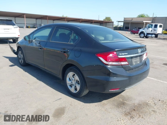 2015 Honda Civic LX with VIN 19XFB2F57FE236972, listed as a IAAI auction lot 42136355 with 114,230 mi miles and . Bid and sale history available at DreamBid. Image 3.